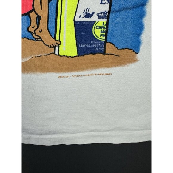 Vintage 90s Corona Extra Beer Promo Drink Alcohol Beach Tank Top - Picture 7 of 14